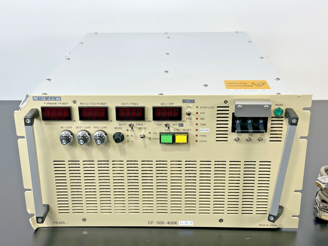 Pearl Kogyo CF 500 400K 400kHz 500W RF Power Supply Generator w/ RF Output0