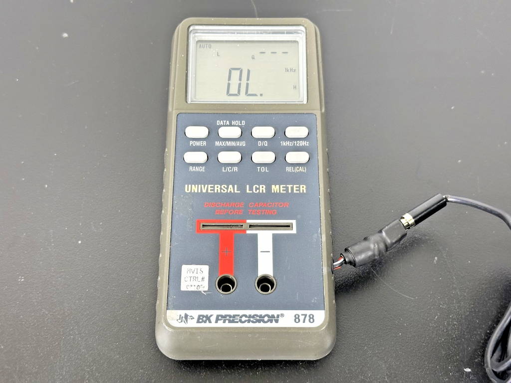 B&K Precision 878 Universal Handheld LCR Meter Inductance Capacitance Tester0