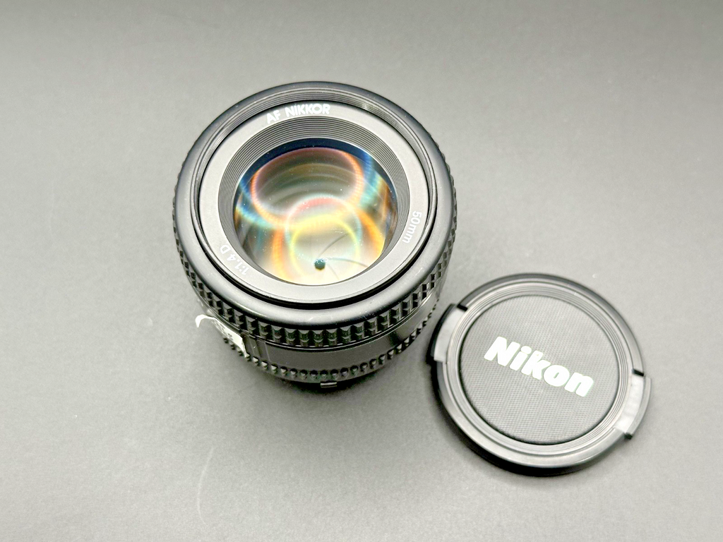 Nikon AF NIKKOR 50mm f/1.4D Prime Camera Lens Nikon F Mount w/ Caps2