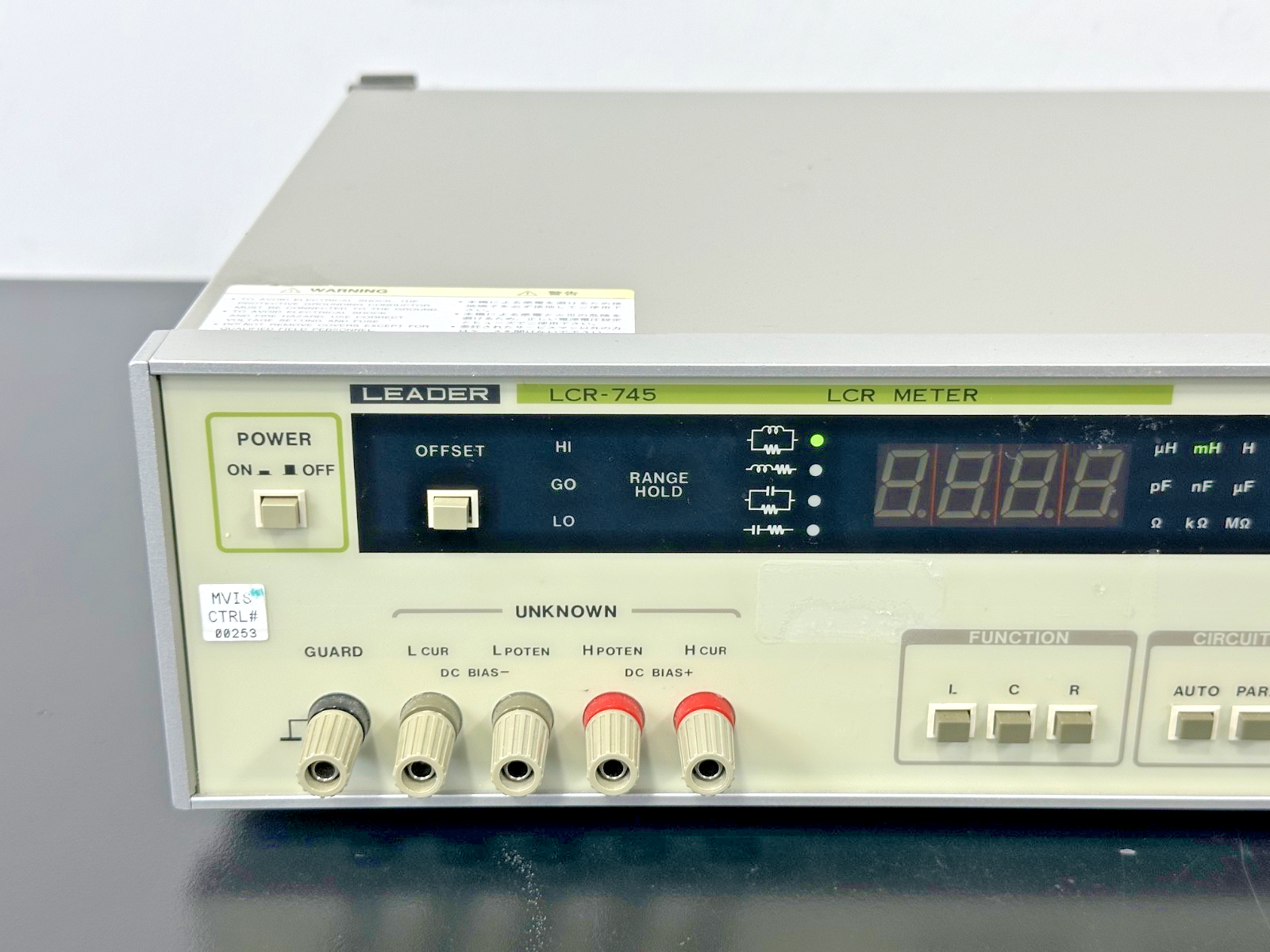 Leader LCR 745 Digital LCR Meter w/ LCR 745GU GPIB Interface Card Powers On1
