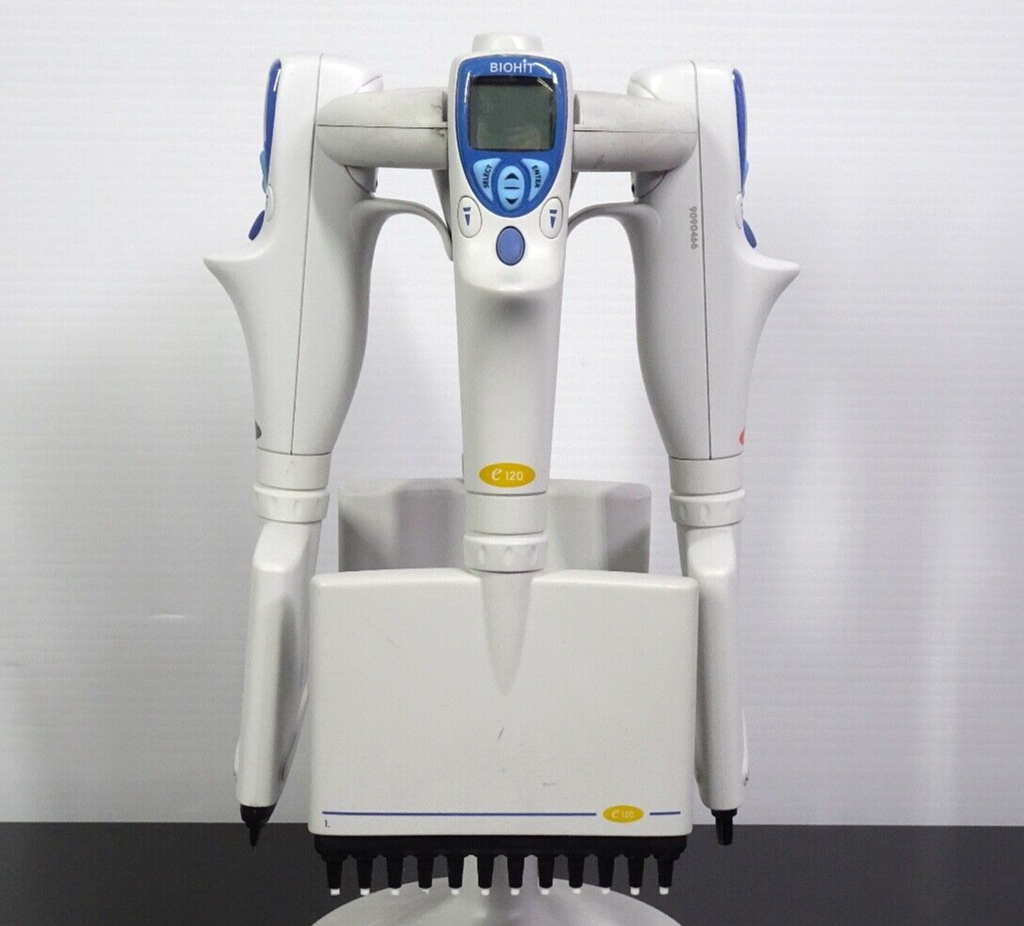 BioHit Eline e1200 | e300 | e120 | e10 12 Channel Pipette With Charging Stand5