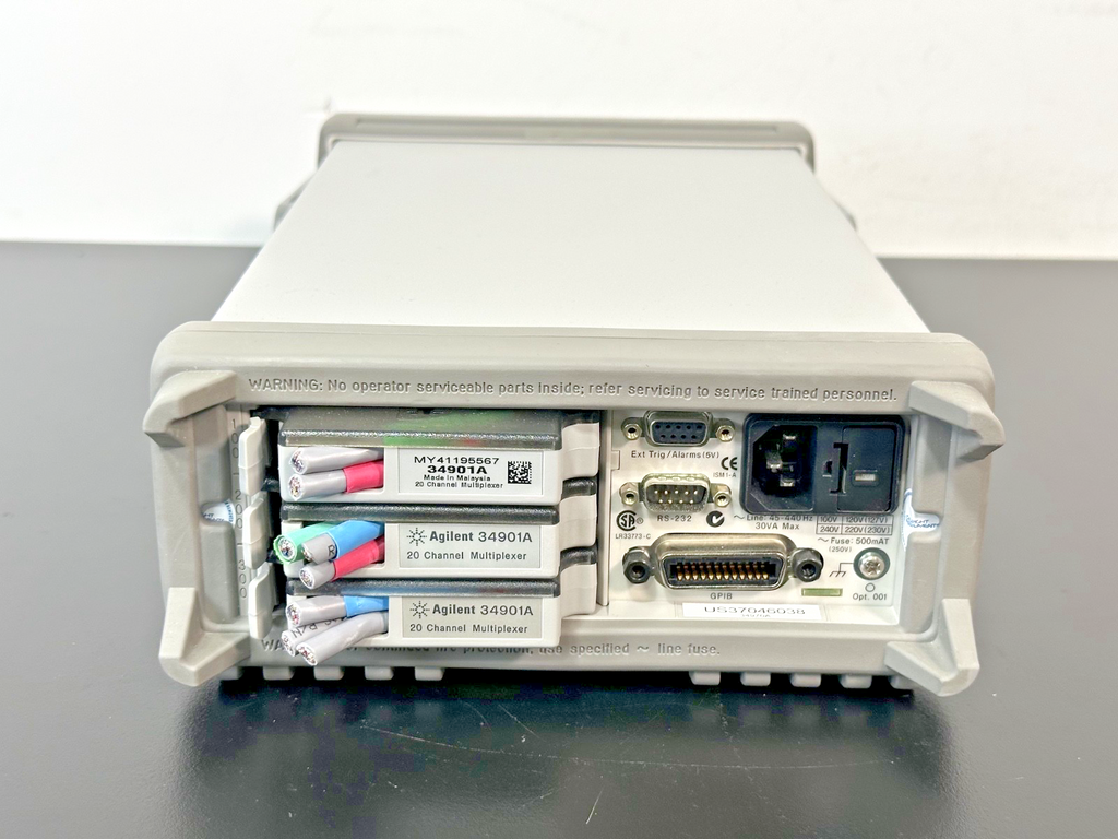 Agilent 34970A Data Acquisition Switch Unit w/ 3x 34901A Multiplexer2
