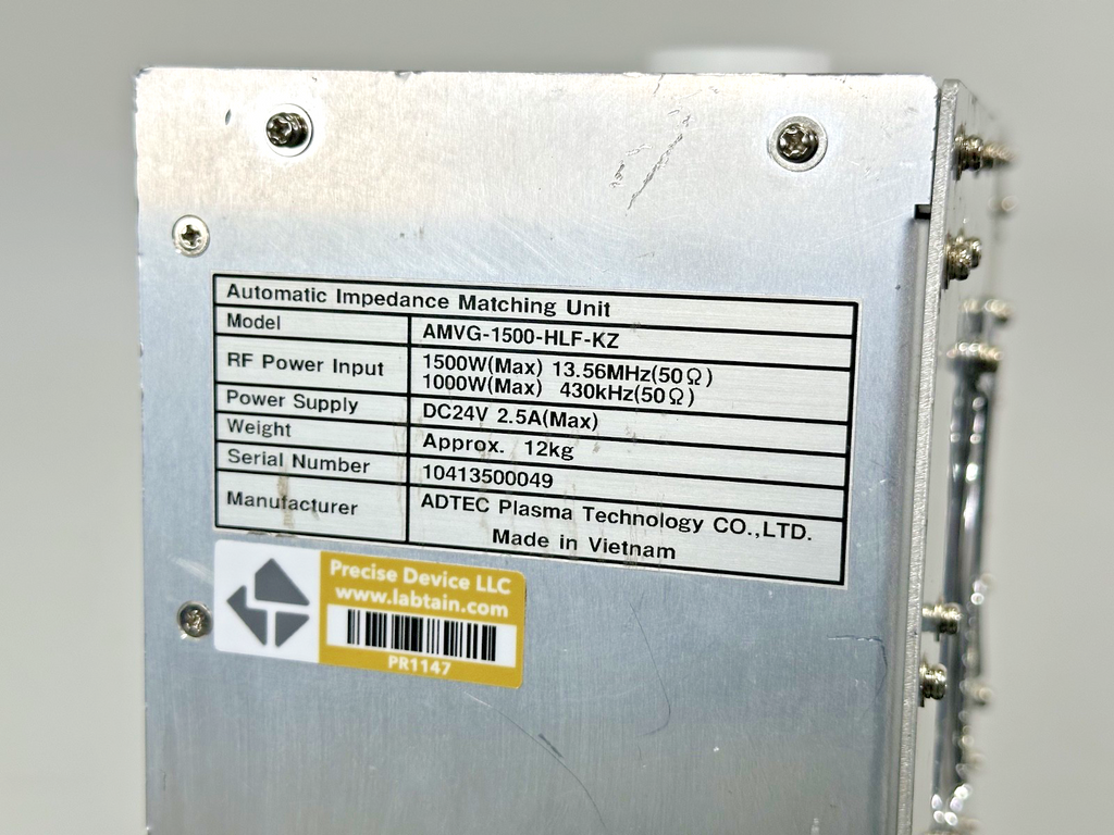 ADTEC Plasma Technology AMVG 1500 HLF KZ REV.C AUTOMATIC IMPEDANCE MATCHING4