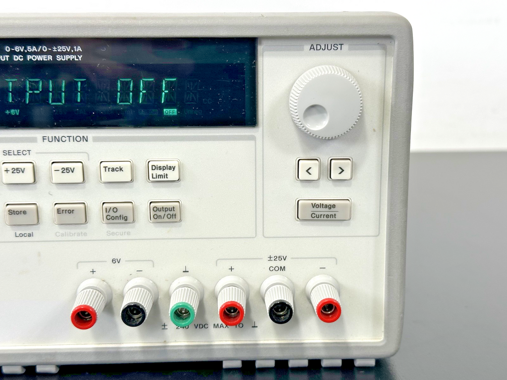 HP E3631A Triple Output DC Power Supply 6V 5A ±25V 1A Powers On Working2