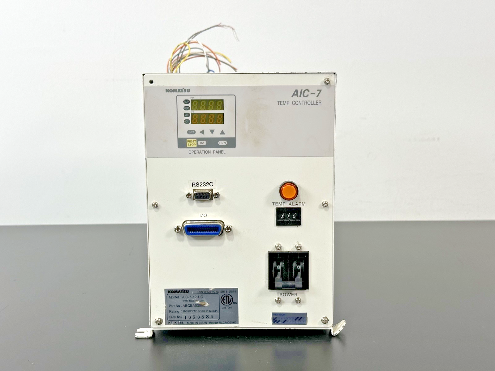 Komatsu AIC 7 12 UC ABCBA00090 Temperature Controller For Parts1