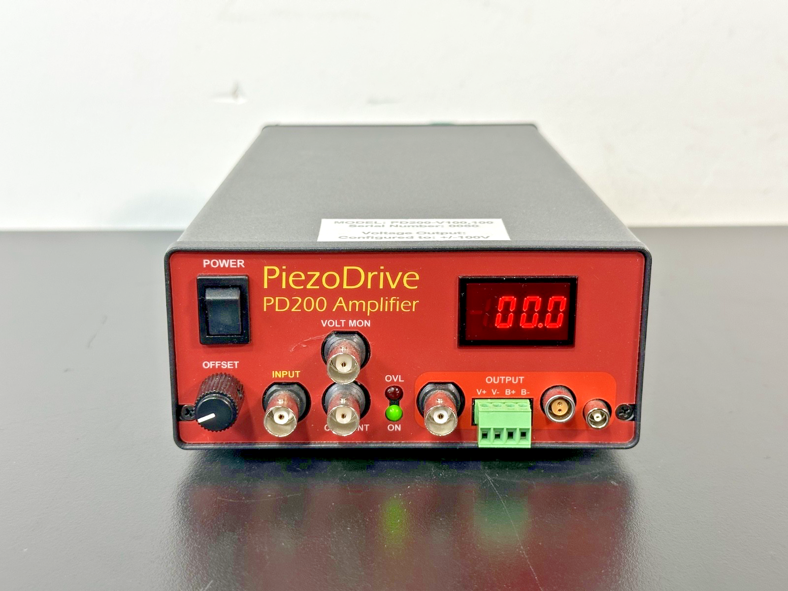 PiezoDrive PD200 V100,100 60W Piezoelectric Voltage Amplifier ±100V Working0