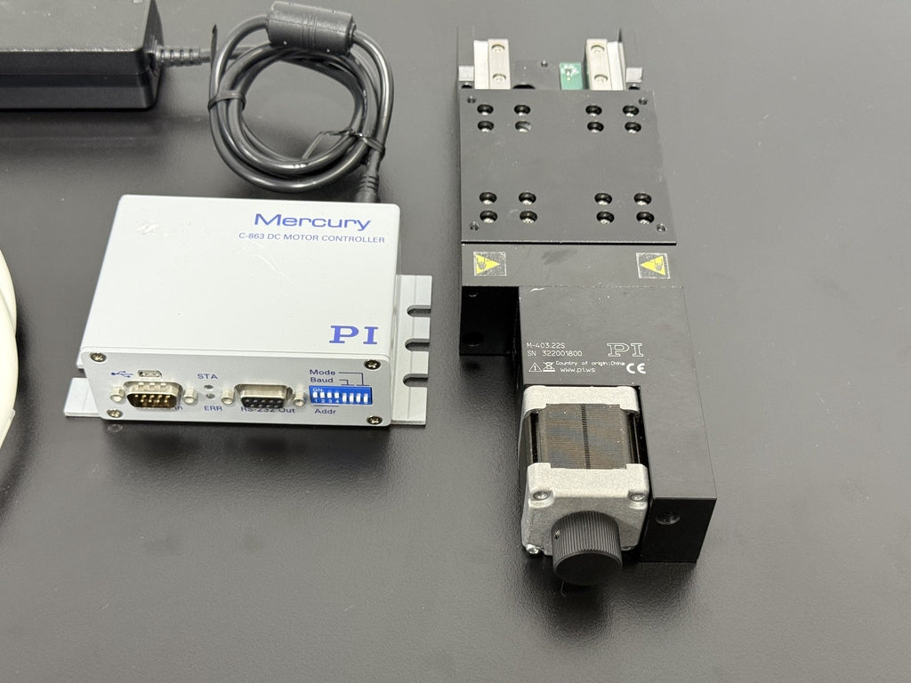 PI Mercury C 863.11 DC Motor Controller w/ M 403.22S Linear Stage1