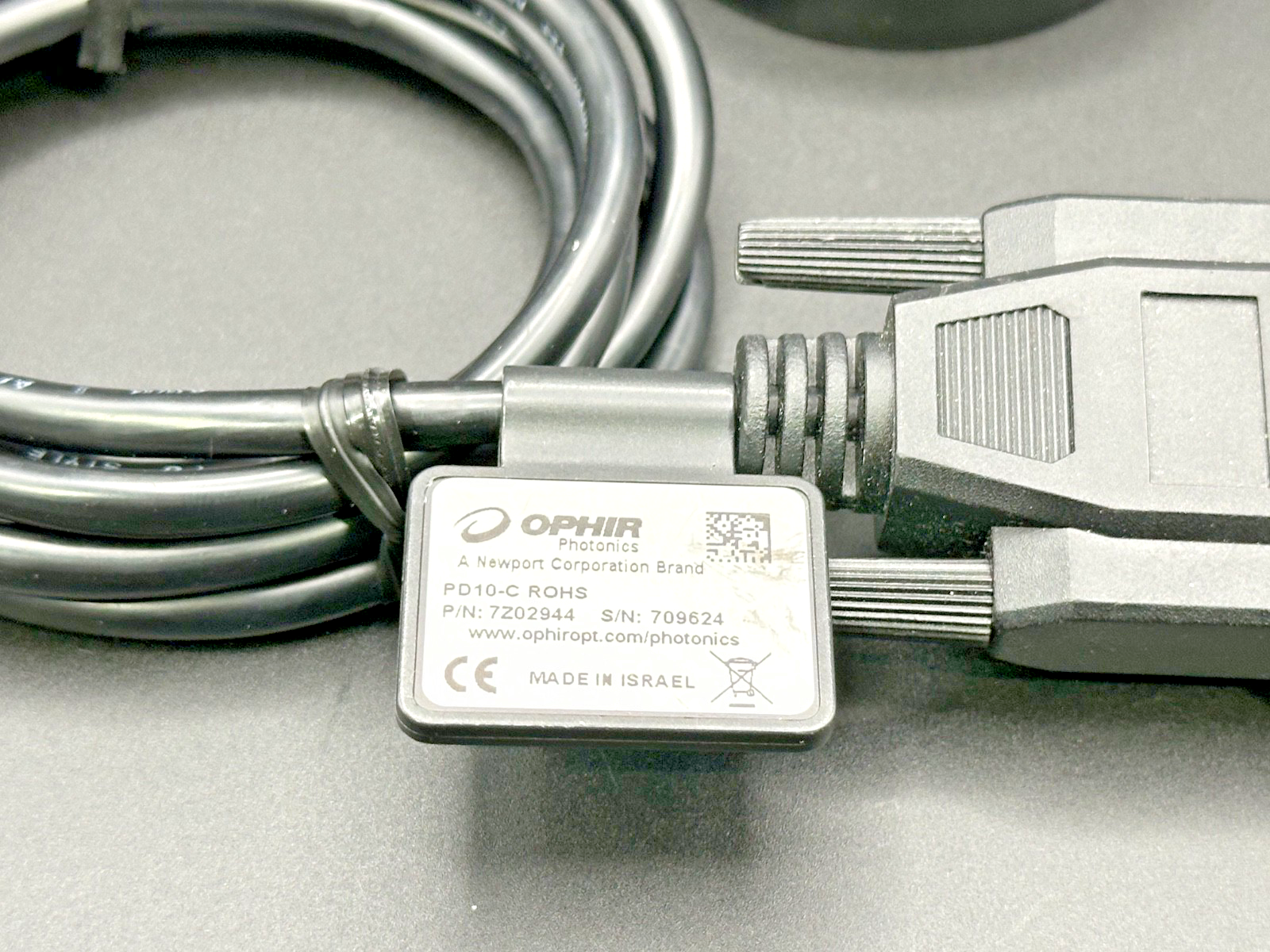 Ophir PD10-C Energy Sensor 7Z02944 w/ Juno USB Interface 7Z012504