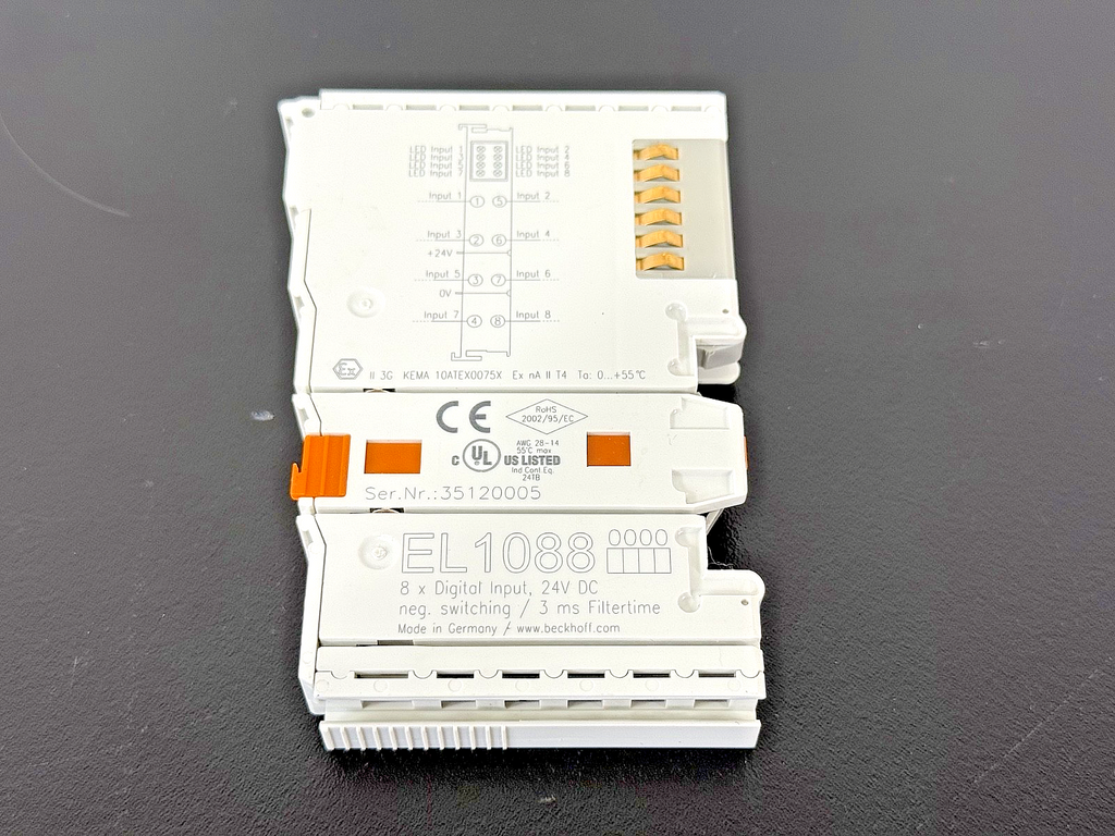 Beckhoff EL1088 8 Channel Digital Input Terminal 24V DC PLC I/O Module0