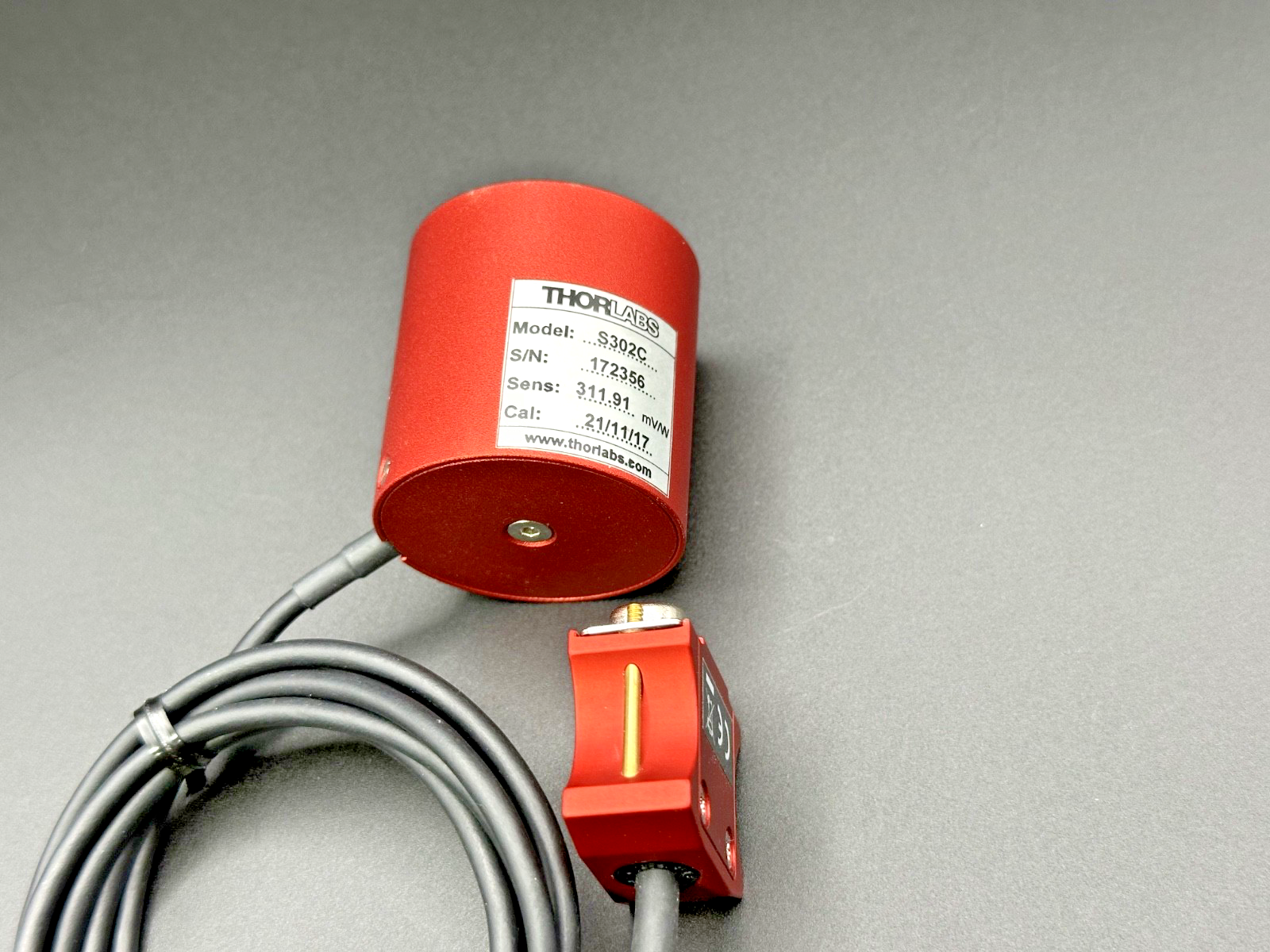 Thorlabs S302C Optical Thermal Power Sensor Head 0.19 25µm 2W DB9 Used Untested1