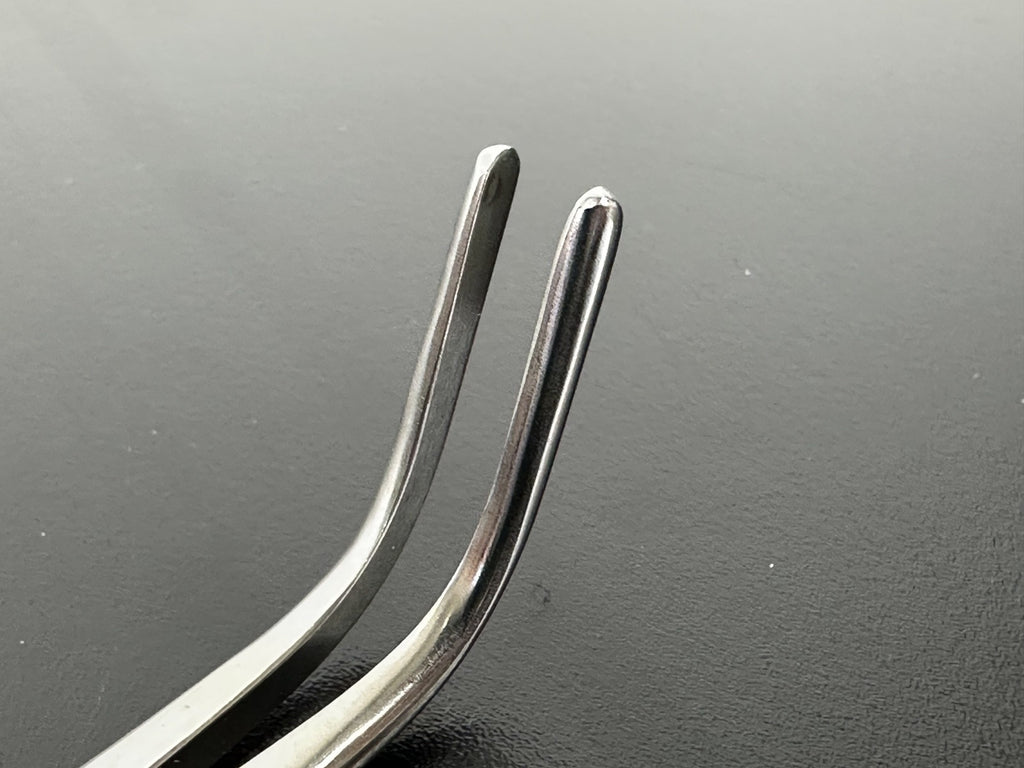 CHLD 51 4376 Stainless Surgical Dressing Forceps Angled Ring Handle2