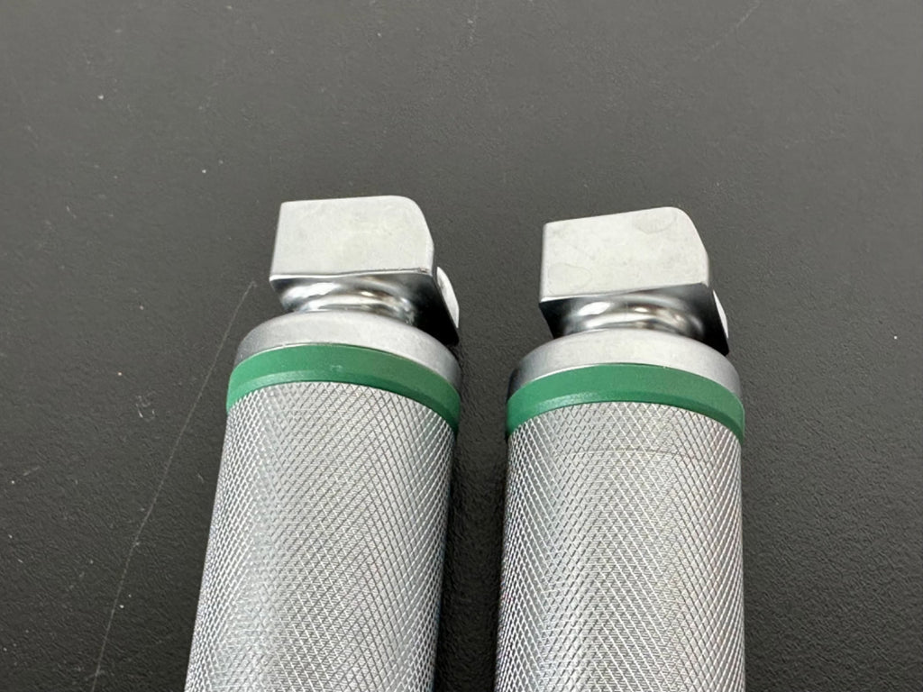 Heine Laryngoscope Handles F.O Fiber Optic Standard Size Germany Lot of 22