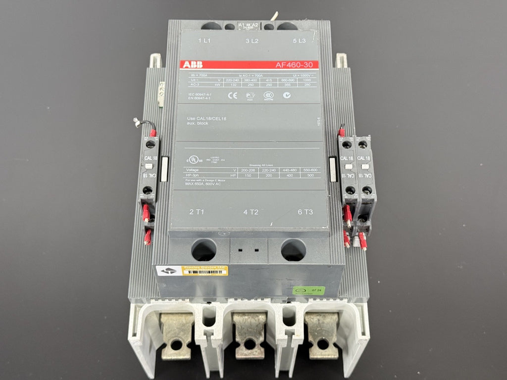 ABB 3 Pole Contactor AF460 30 1000V 650A 500HP, 100 250 Volt AC/DC Coil2