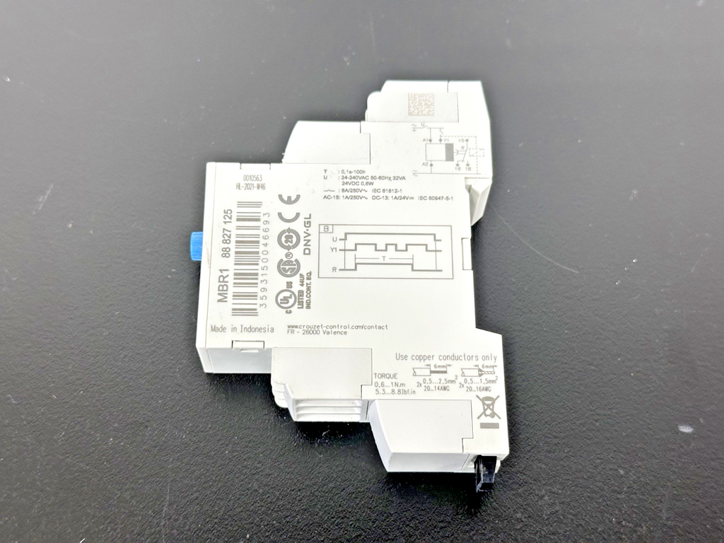 Crouzet MBR1 88 827 125 Multifunction Time Relay Timer Module DIN Rail1