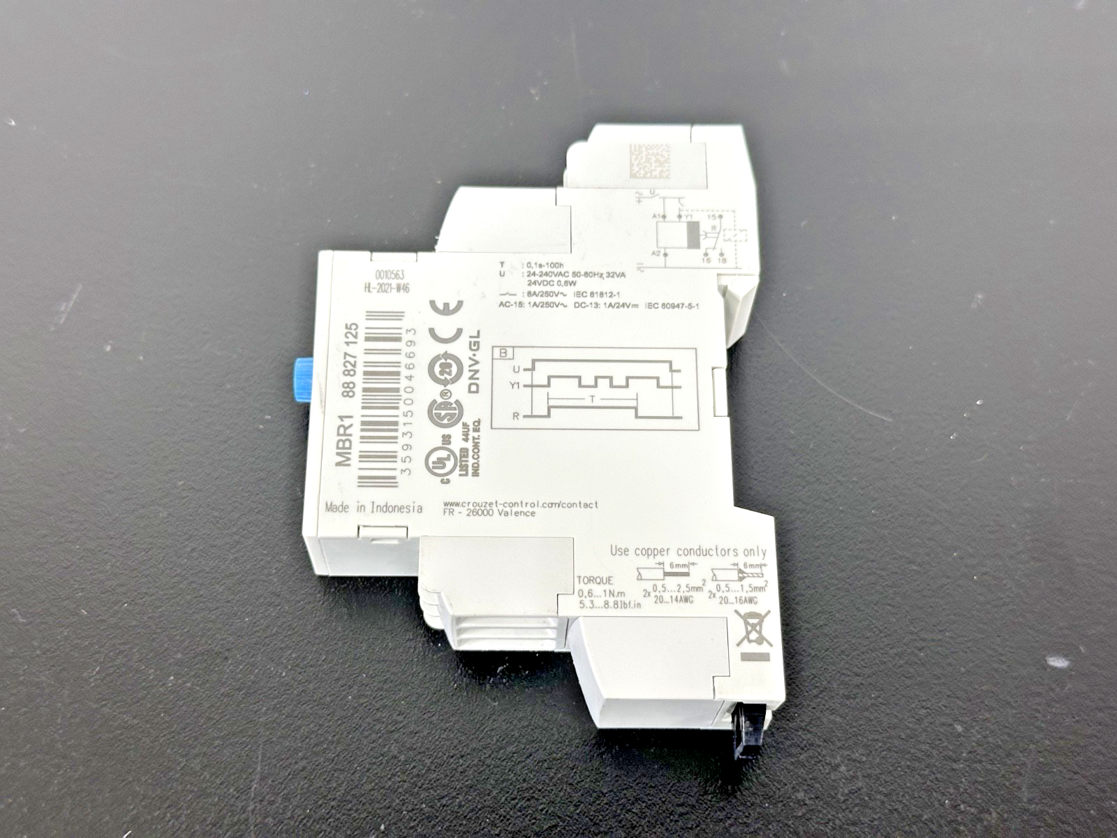 Crouzet MBR1 88 827 125 Multifunction Time Relay Timer Module DIN Rail1