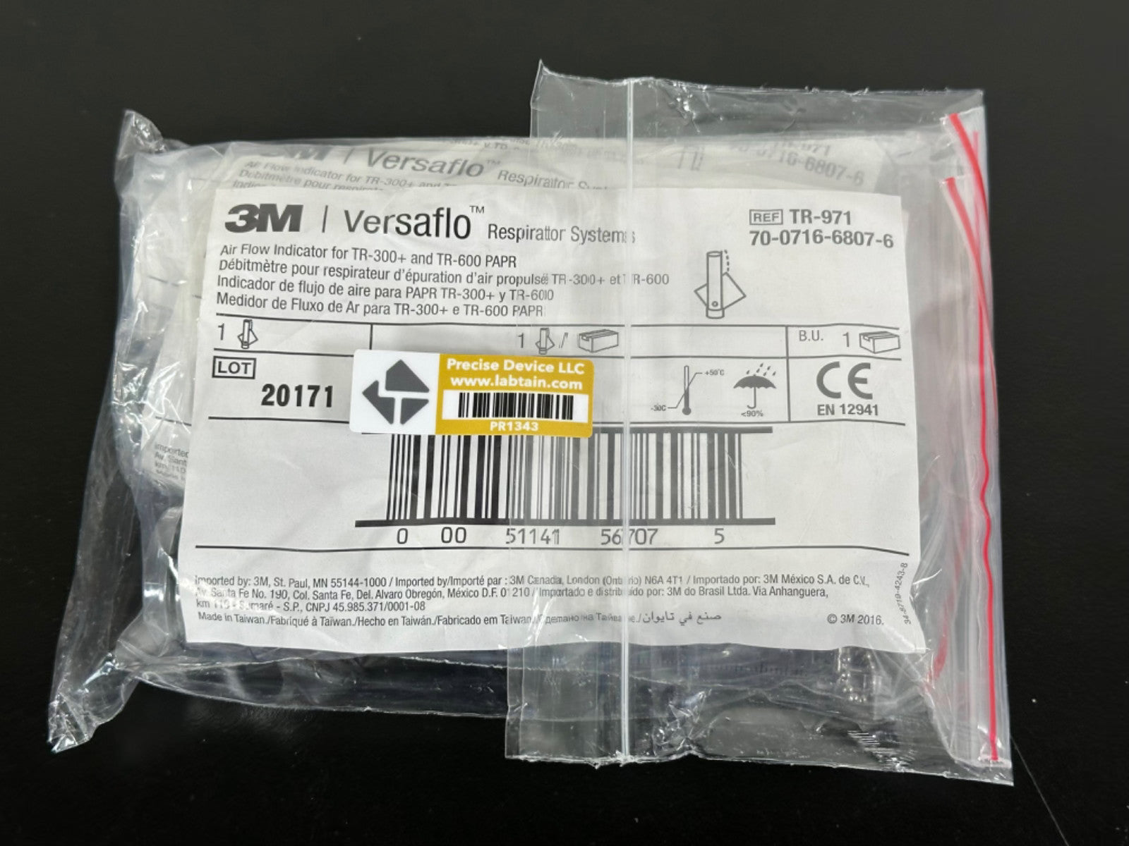 3M Versaflo TR 971 Air Flow Indicator TR 300 TR 600 Lot of 3 New3