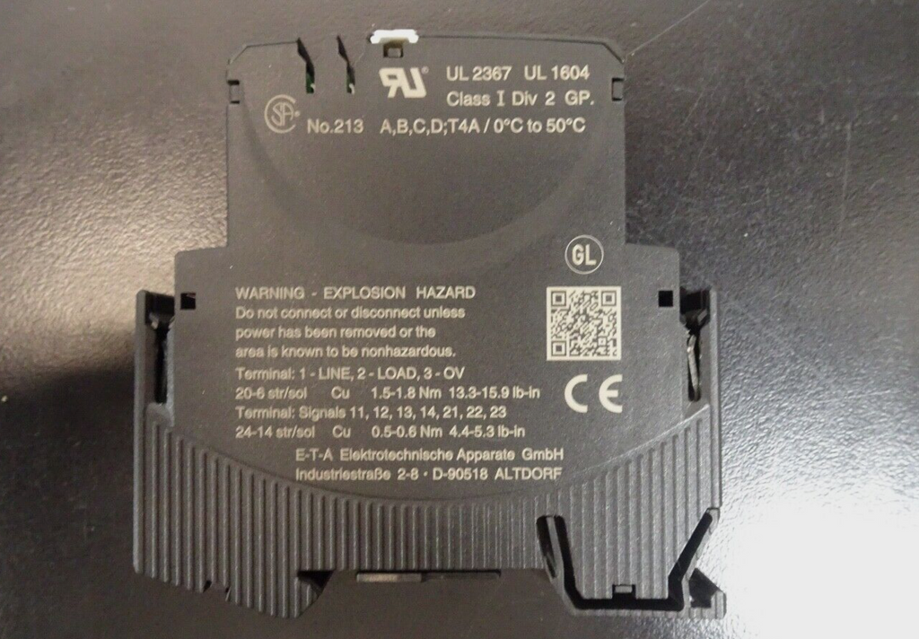 ETA ESX10 TB 127 DC24V 4A Electronic Circuit Protector2