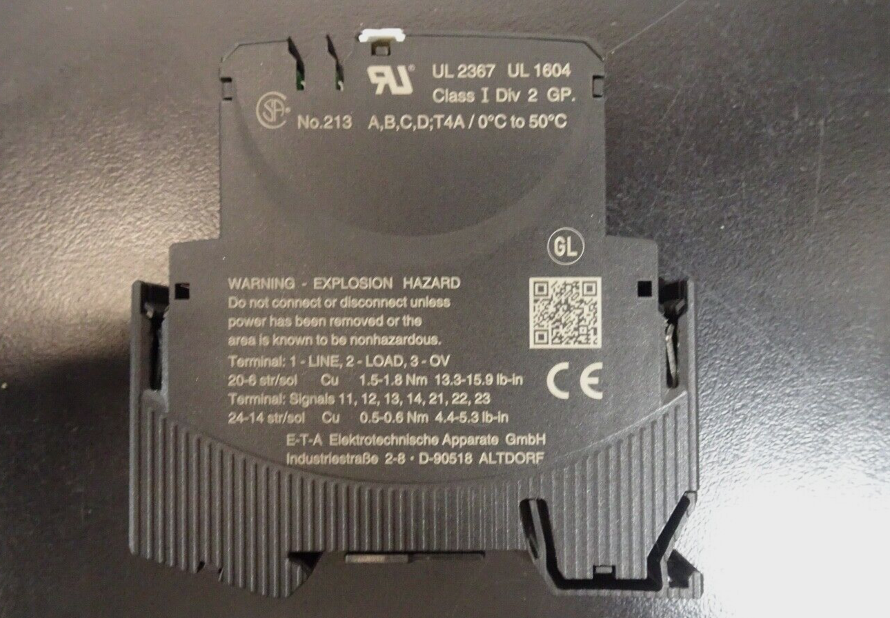 ETA ESX10 TB 127 DC24V 4A Electronic Circuit Protector2
