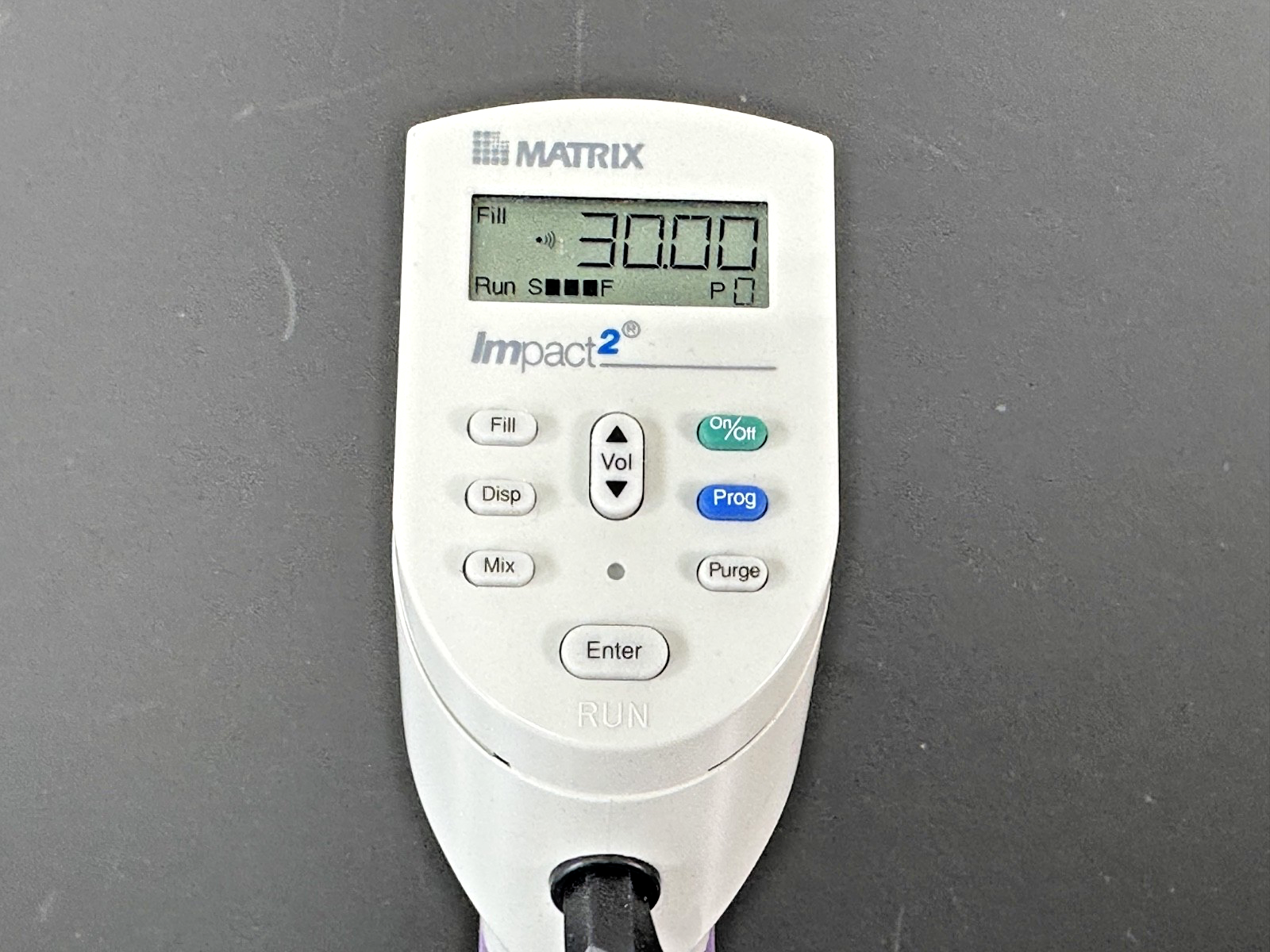 Matrix Impact2 2060 16 Channel 1 30uL Electronic Pipette w/ Charger Powers On2