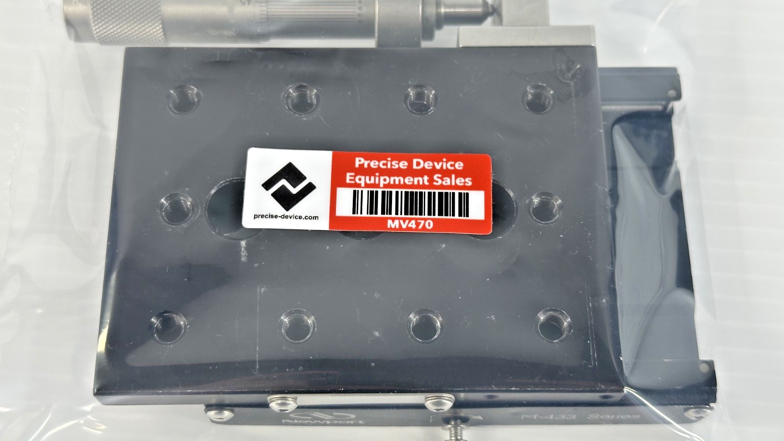 Newport M 433 Linear Translation Stage w/ SM 25 Vernier Micrometer5