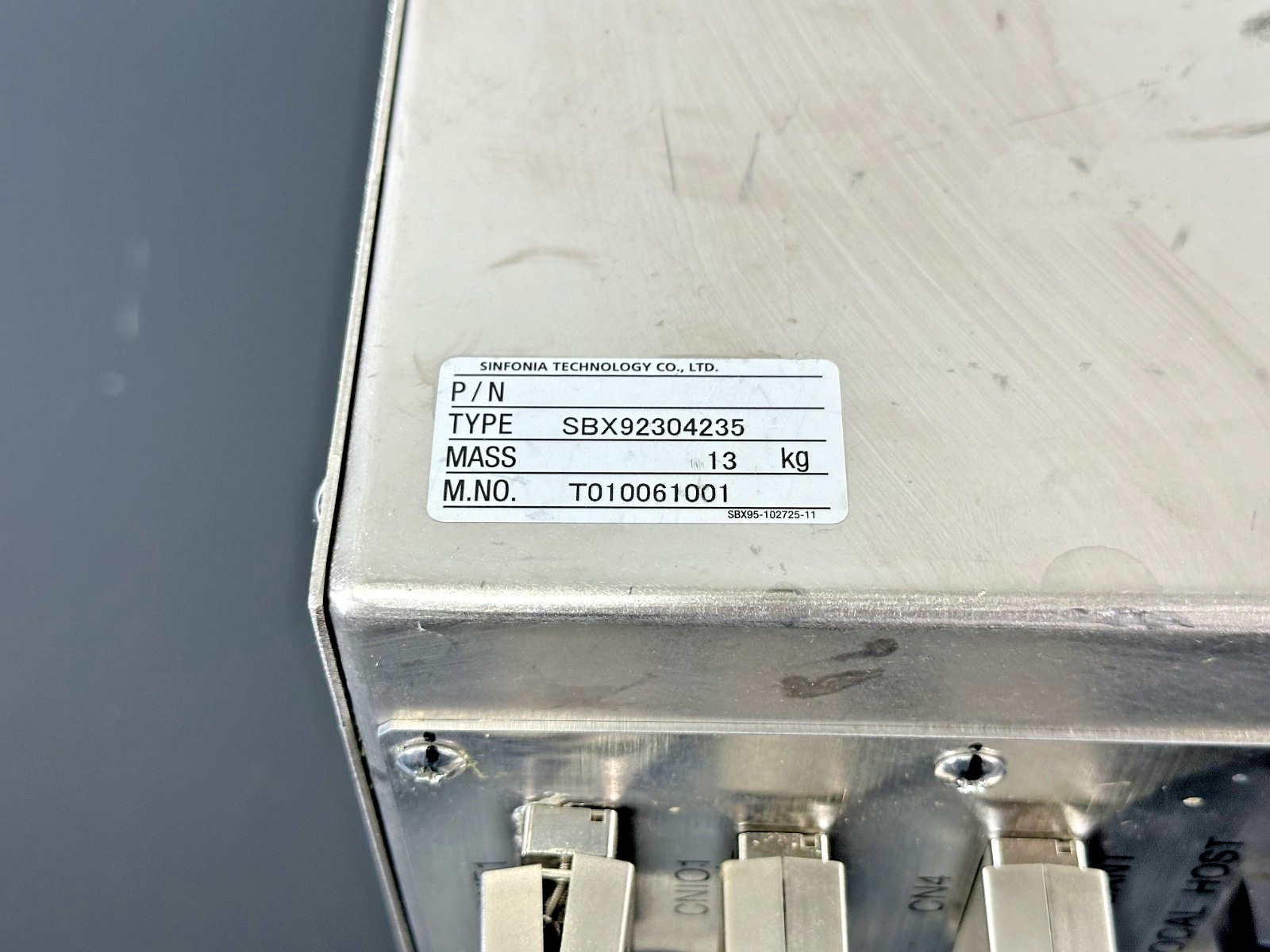 Sinfonia Technology SBX92304235 TR2 Robot Controller Parts/Repair5