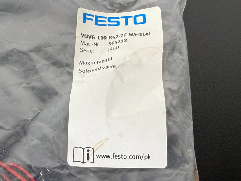 Festo VUVG L10 B52 ZT M5 1L4L Solenoid Valve New2