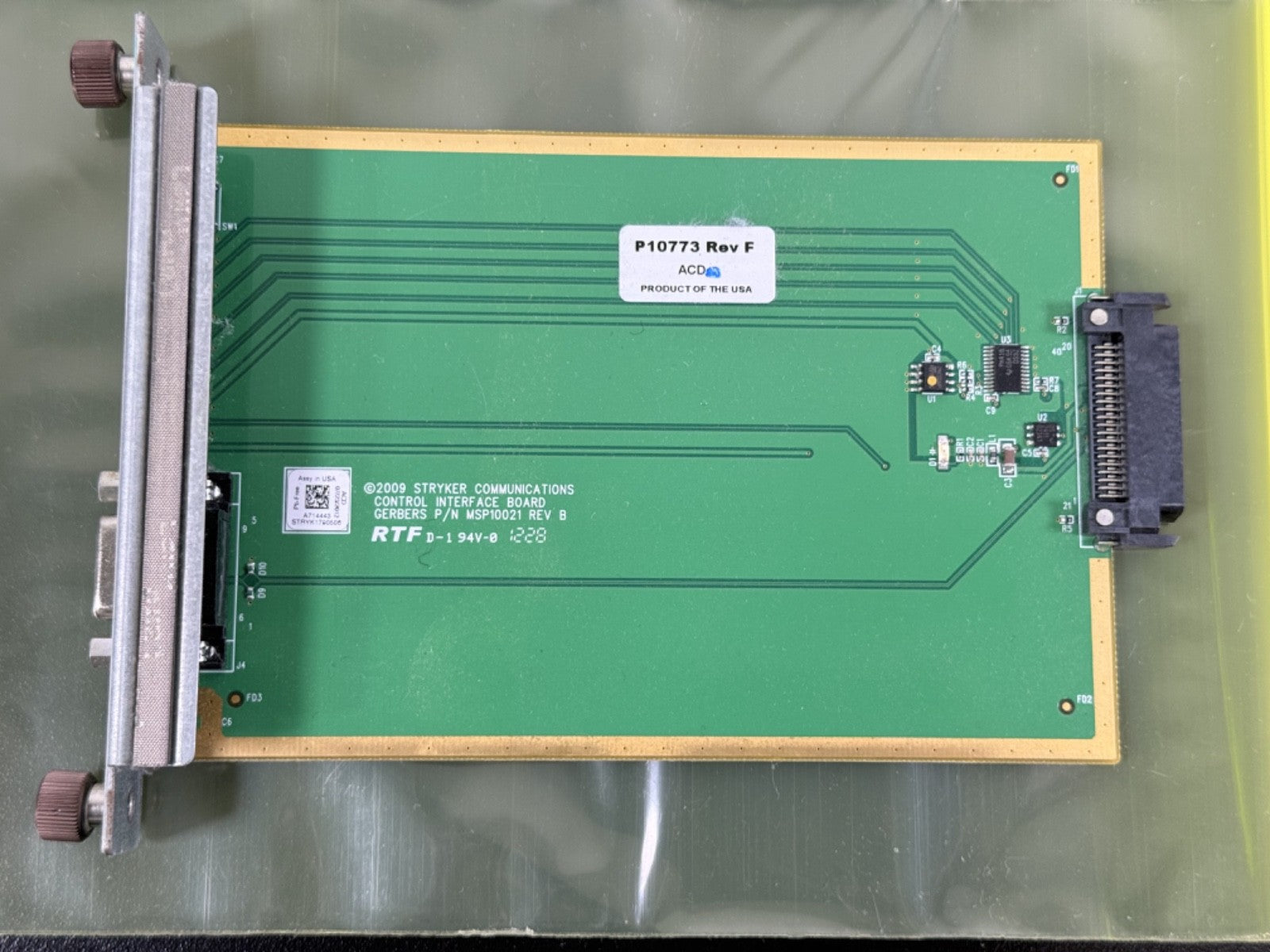 Stryker Communications Control Interface Board MSP10021 Rev B PR10773 – Medical1