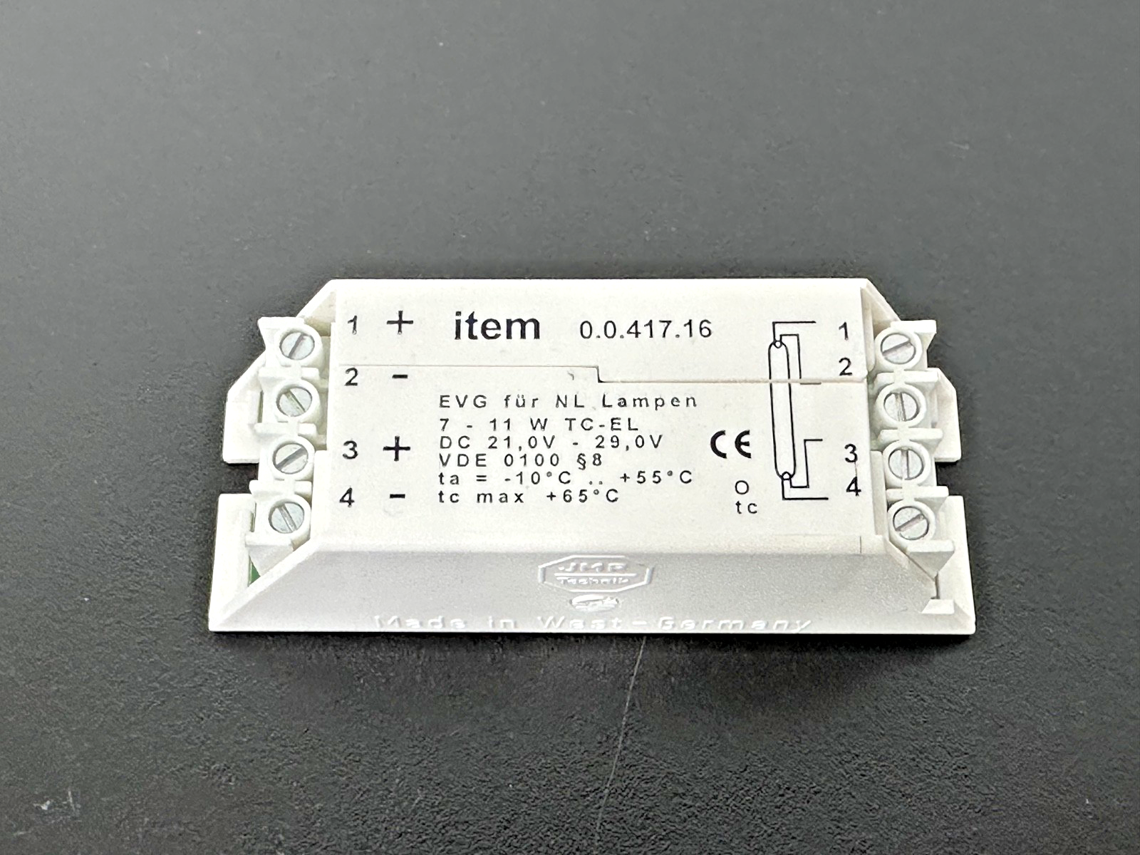 ITEM JMR Technik 0.0.417.16 Electronic Ballast EVG 7 11W TC EL 21 29V DC1