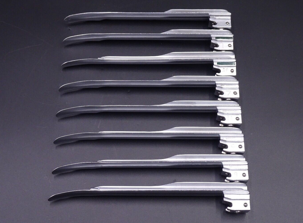 LOT x8) HEINE Classic+ Miller 3 FO Laryngoscope Blades5