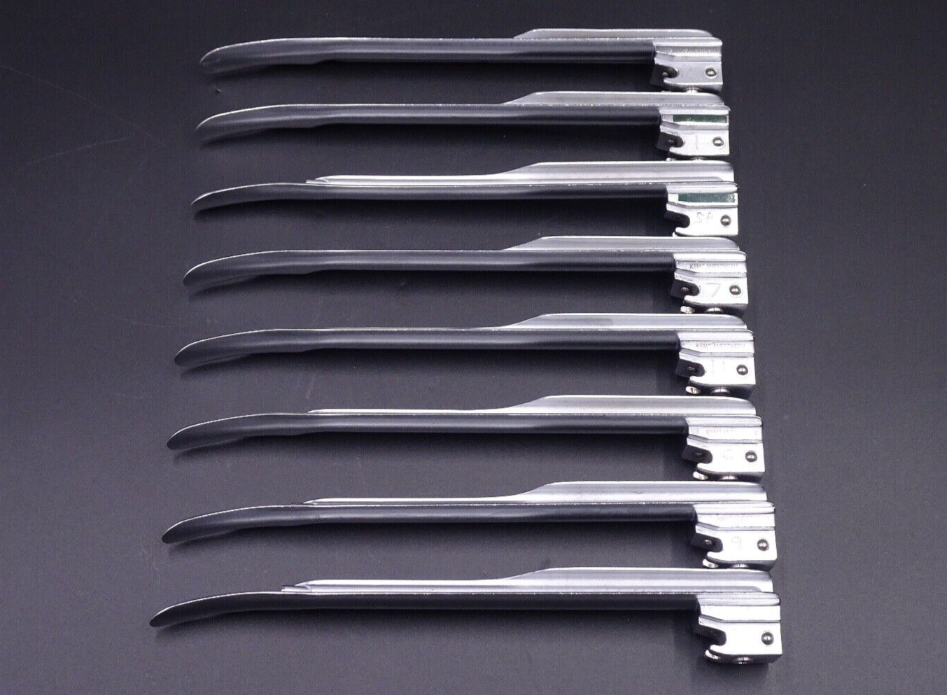 LOT x8) HEINE Classic+ Miller 3 FO Laryngoscope Blades5