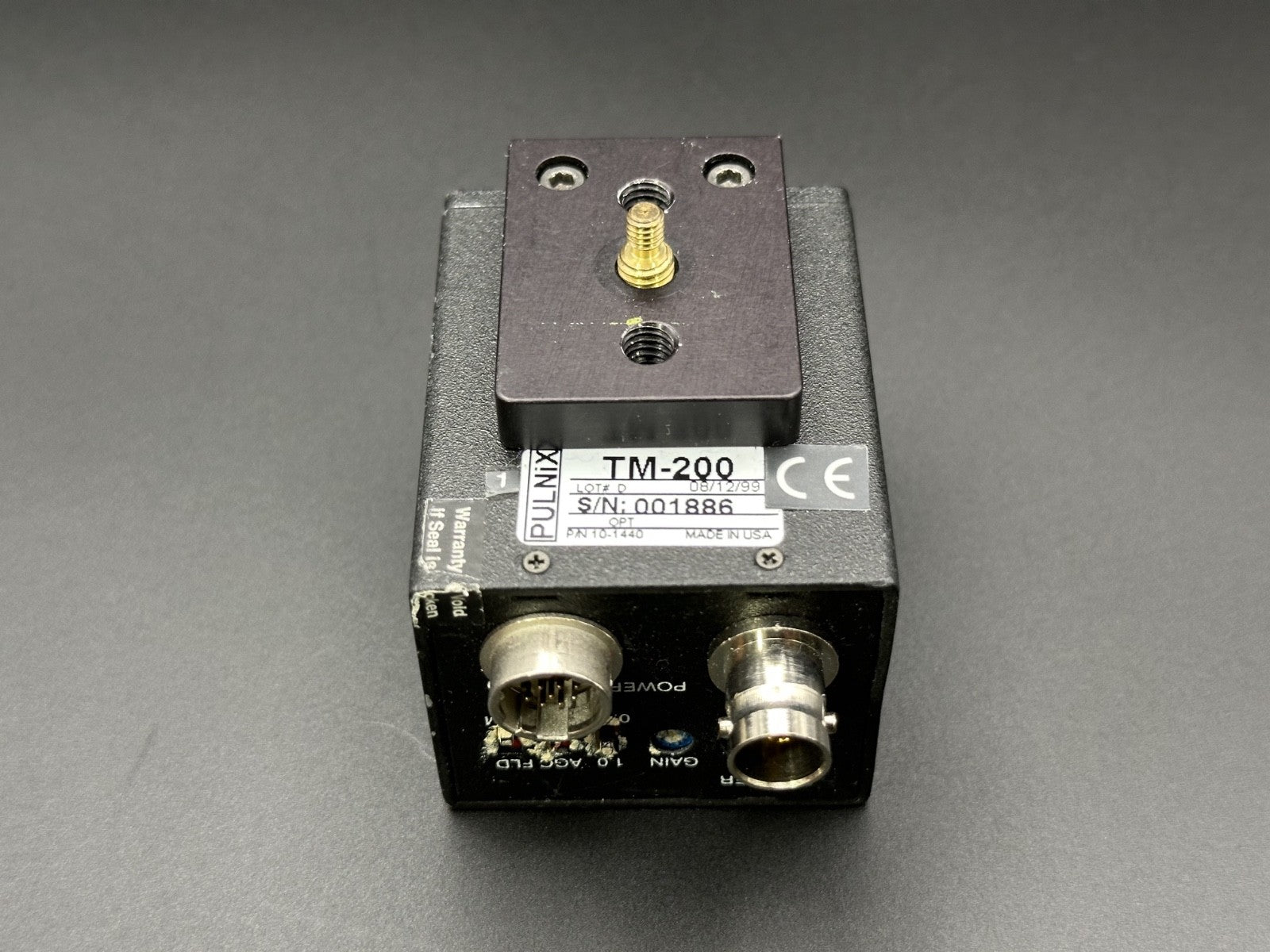 Pulnix TM 200 Industrial Machine Vision CCD Camera 10 1440 Used Untested4