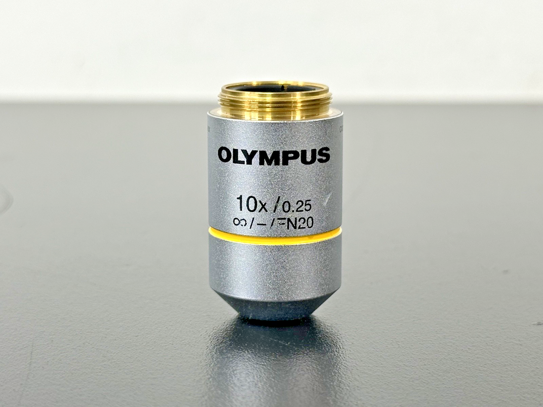 Olympus 10X 0.25 Plan Objective Microscope Lens Infinity FN200