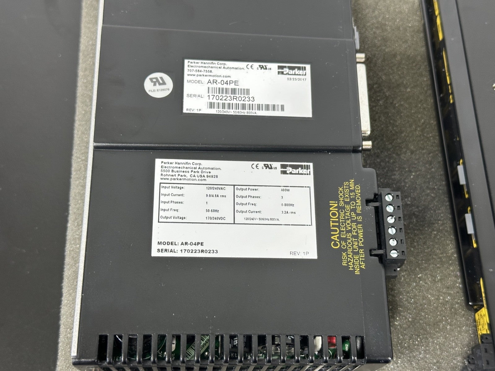 Parker AR 04PE Aries EPL Servo Drive & 9640P3U0B0 Controller4