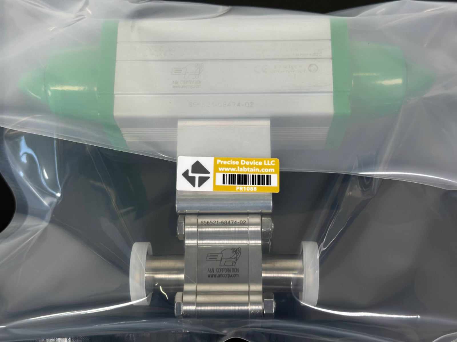 Actuatech GS 15 F04 Pneumatic Actuator w/ A&N Ball Valve B4075 0F16 AS Stainless5