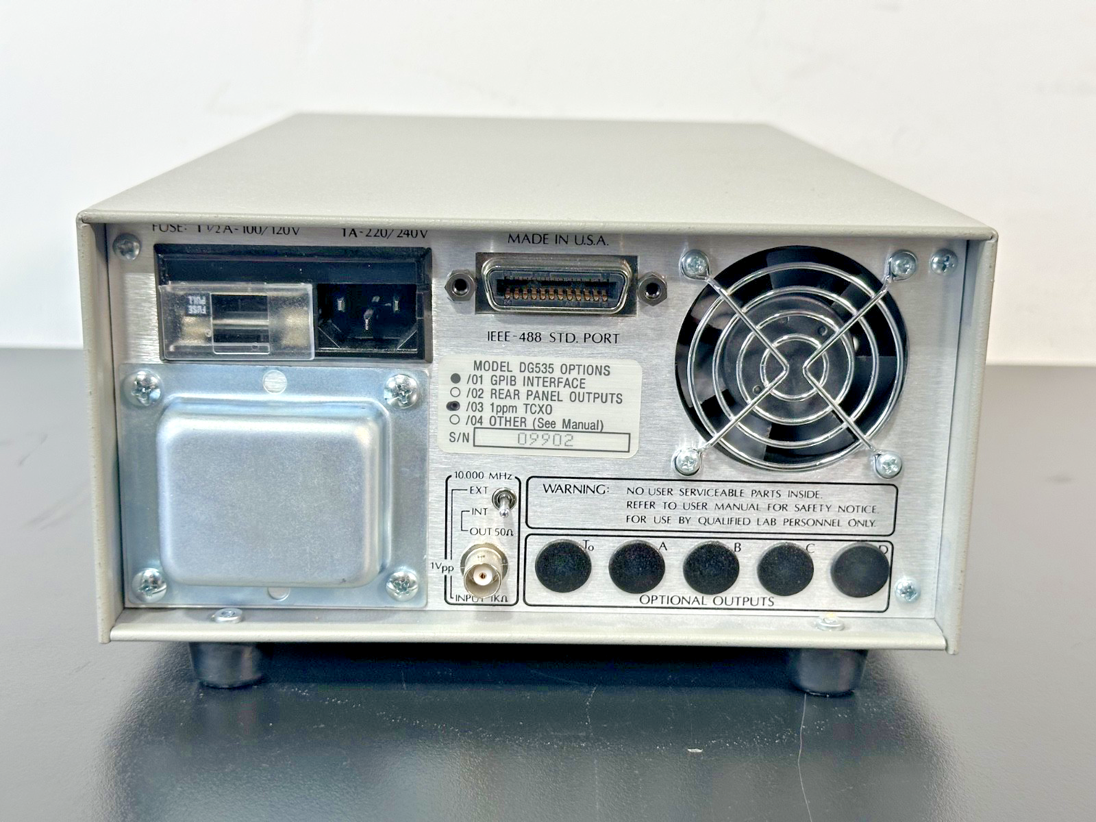 Stanford Research Systems DG535 Digital Delay Pulse Generator Opt 01/03 Working3