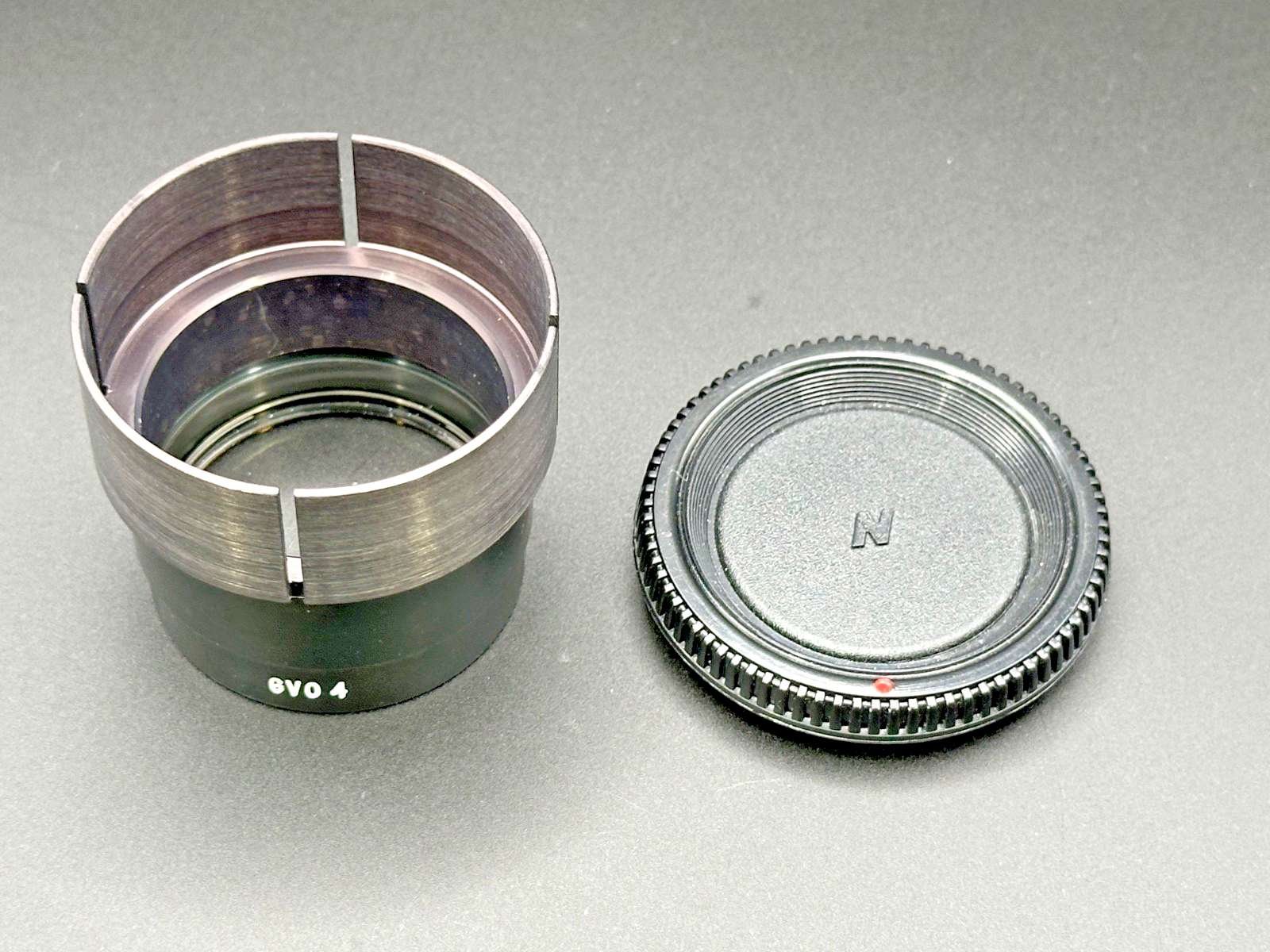 Large Optical Lens Assembly in Slotted Metal Mount with Caps2