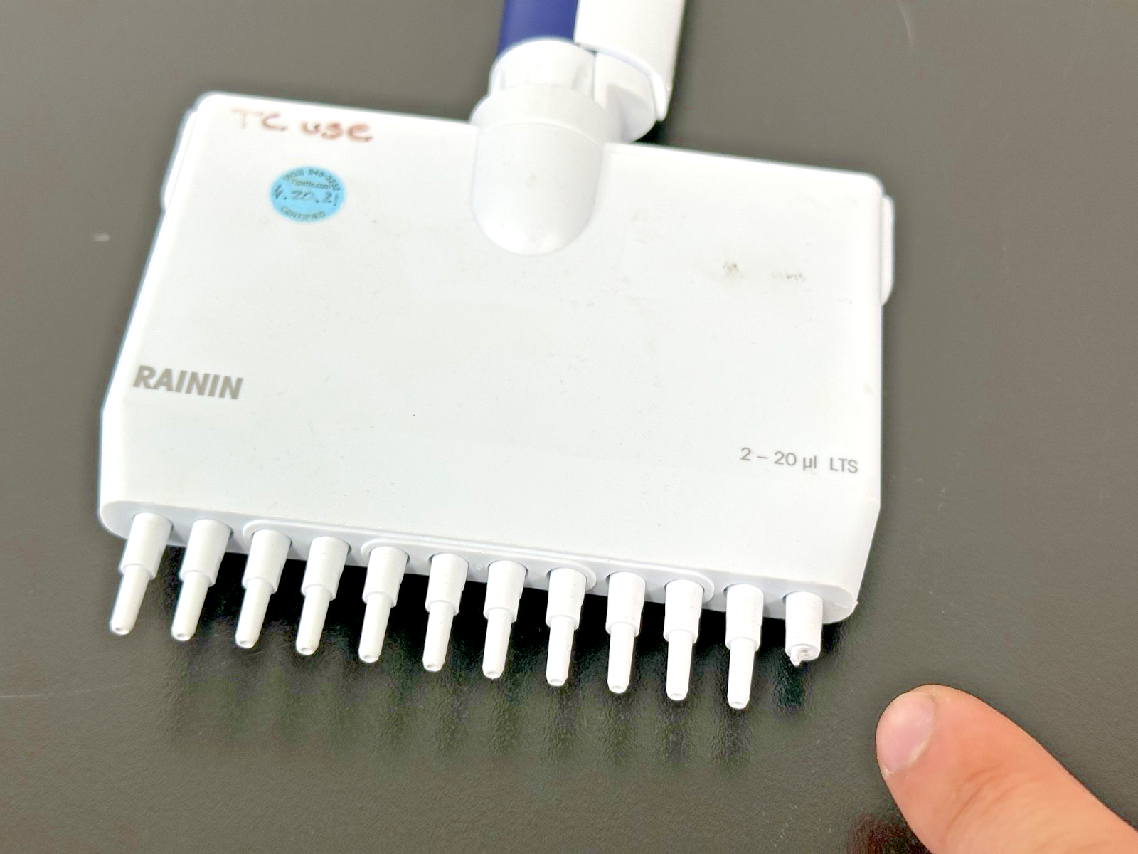 Rainin Pipet Lite XLS L12 20XLS 12 Channel 2 20µL Pipette Parts3