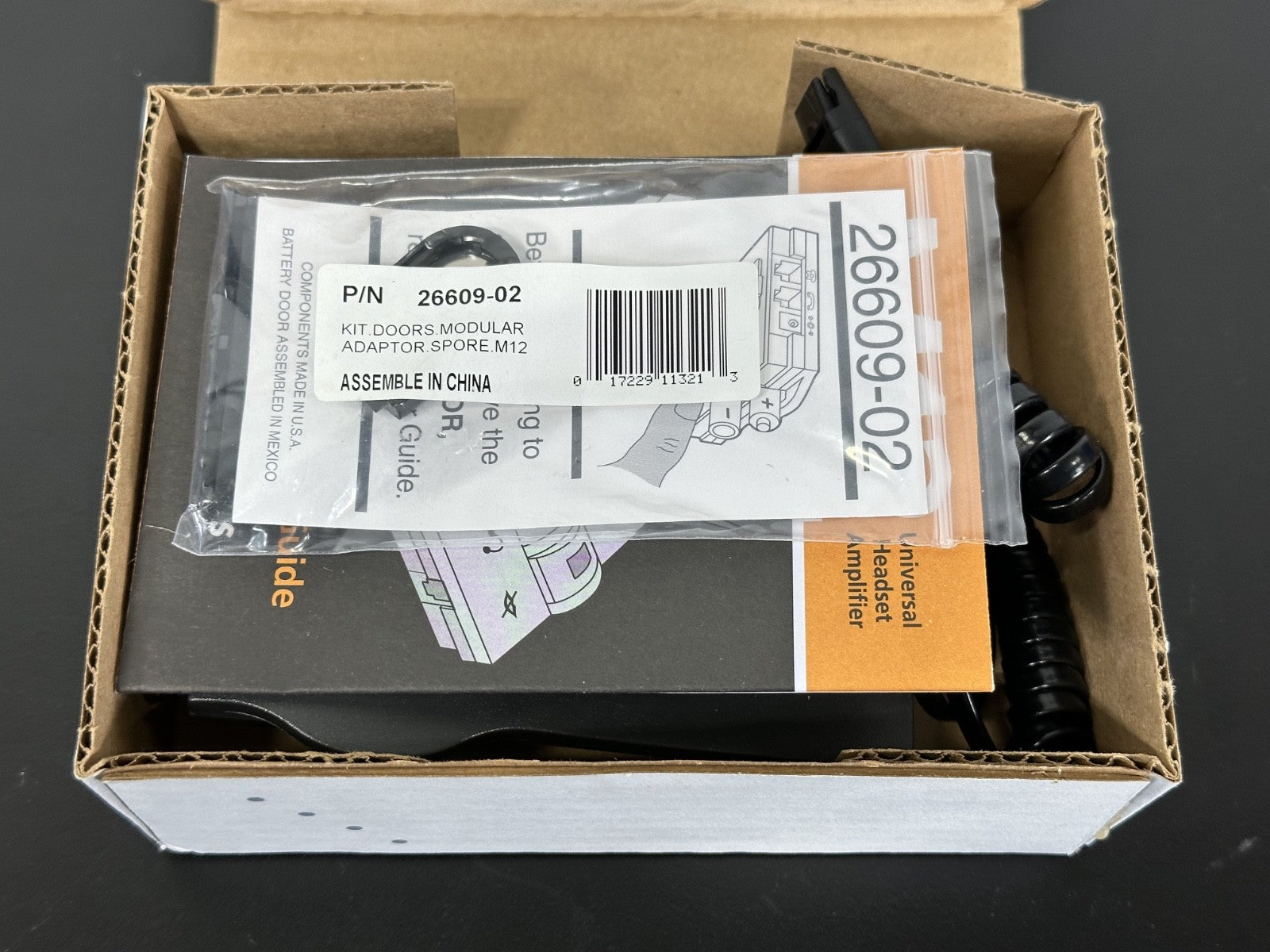 Plantronics M12 Universal Headset Amplifier w/ Door Adapter Kit 26609 020
