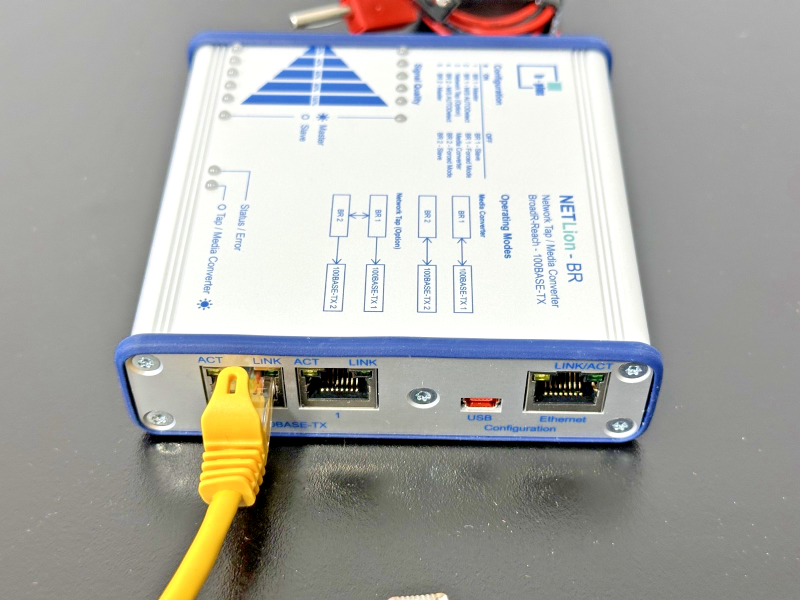 b plus NETLion BR Network TAP Media Converter BroadR Reach 100BASE TX4