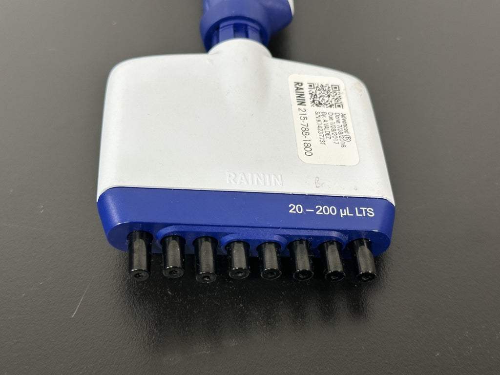 Rainin Pipet Lite XLS L 200 8 Channel 20 200uL LTS Pipette2