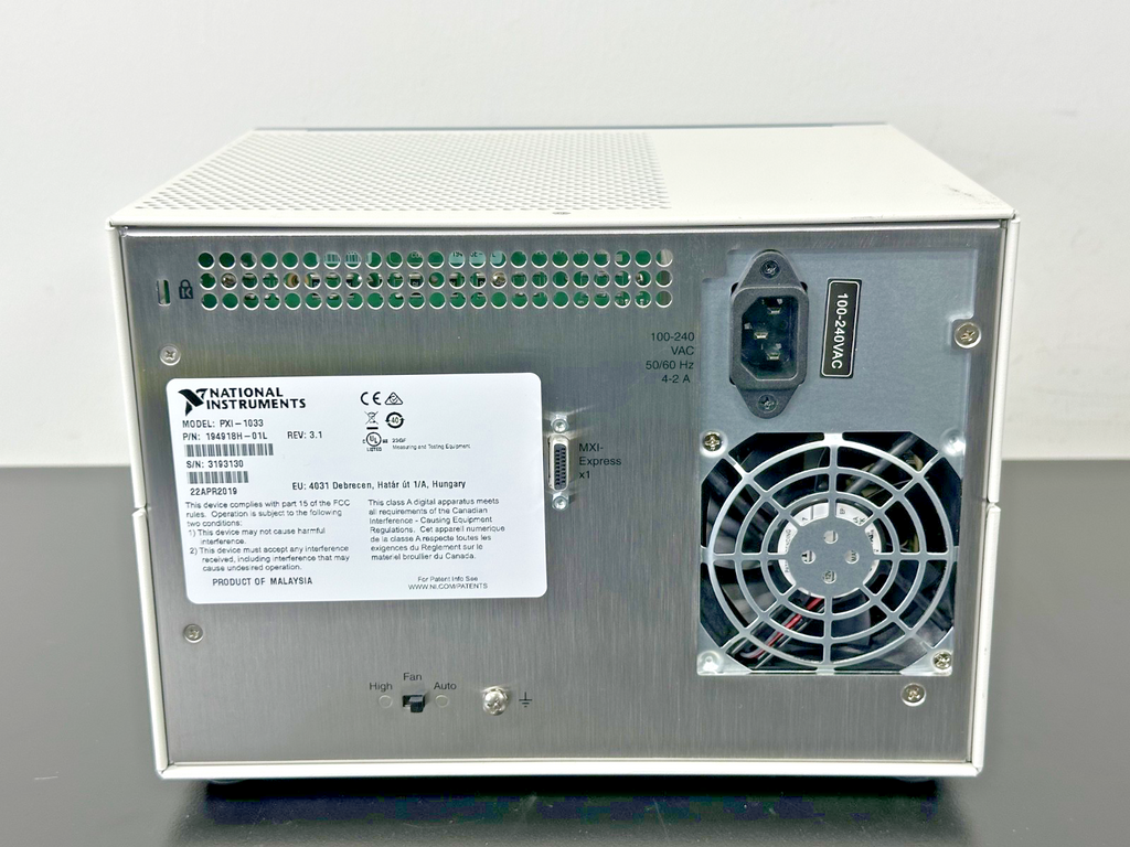 National Instruments NI PXI 1033 5 Slot Chassis MXI Express Powers On Working2