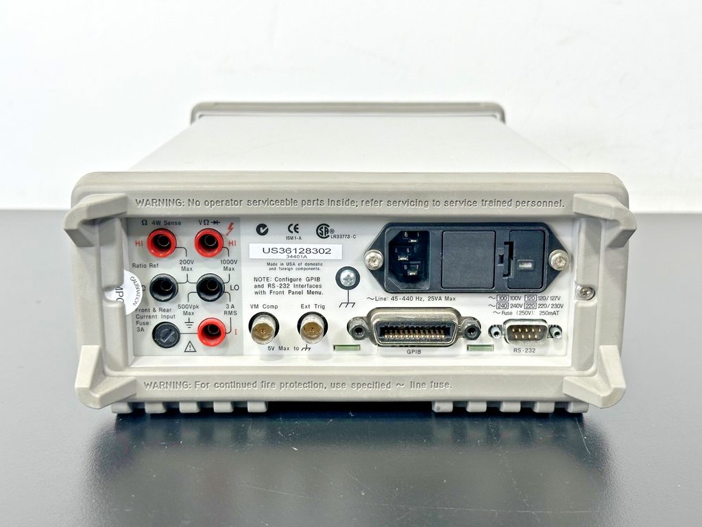 Agilent 34401A 6.5 Digit Digital Bench Multimeter DMM Powers On Working3