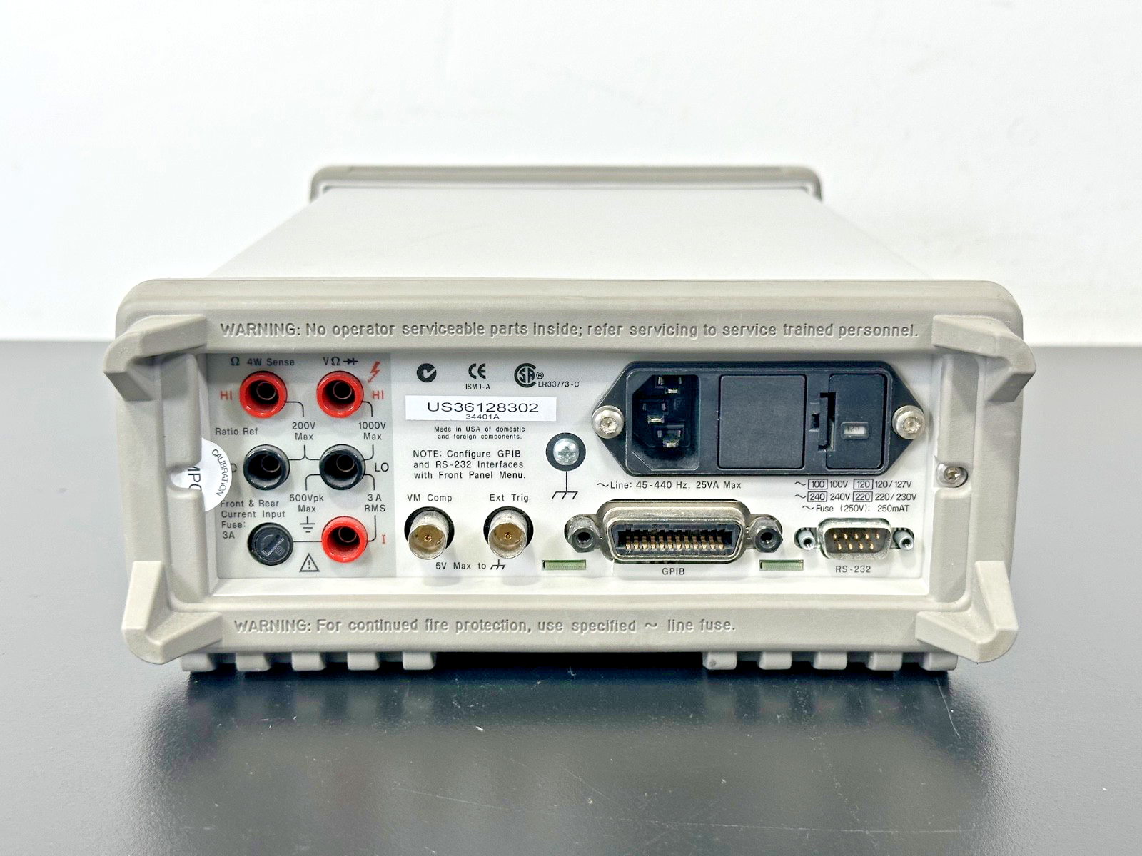 Agilent 34401A 6.5 Digit Digital Bench Multimeter DMM Powers On Working3