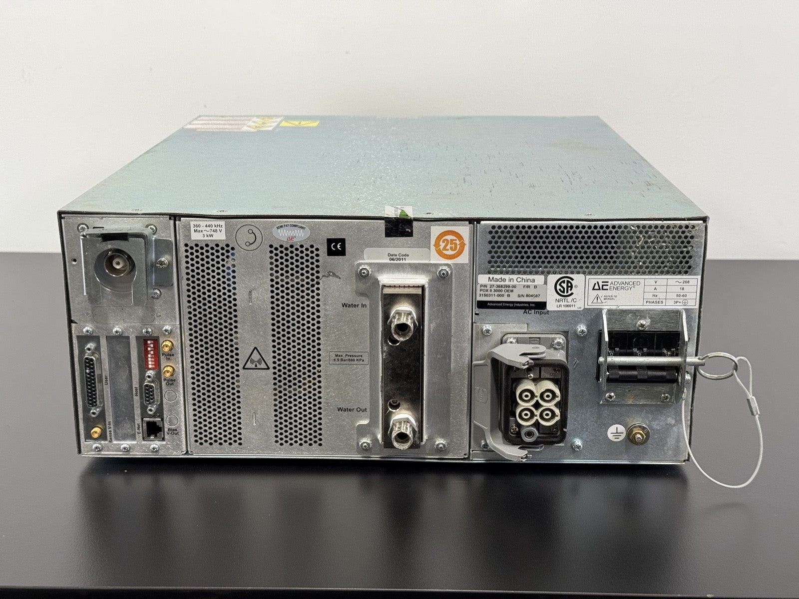 PDX II 3000 AE Advanced Energy Plasma Drive 27 368299 003
