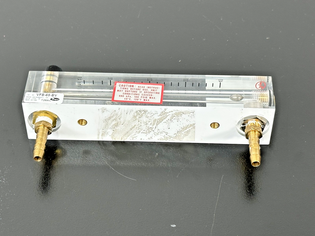 Dwyer VFB 69 BV Air Flow Meter Rotameter 0 40 L/min w/ Valve Used Untested2
