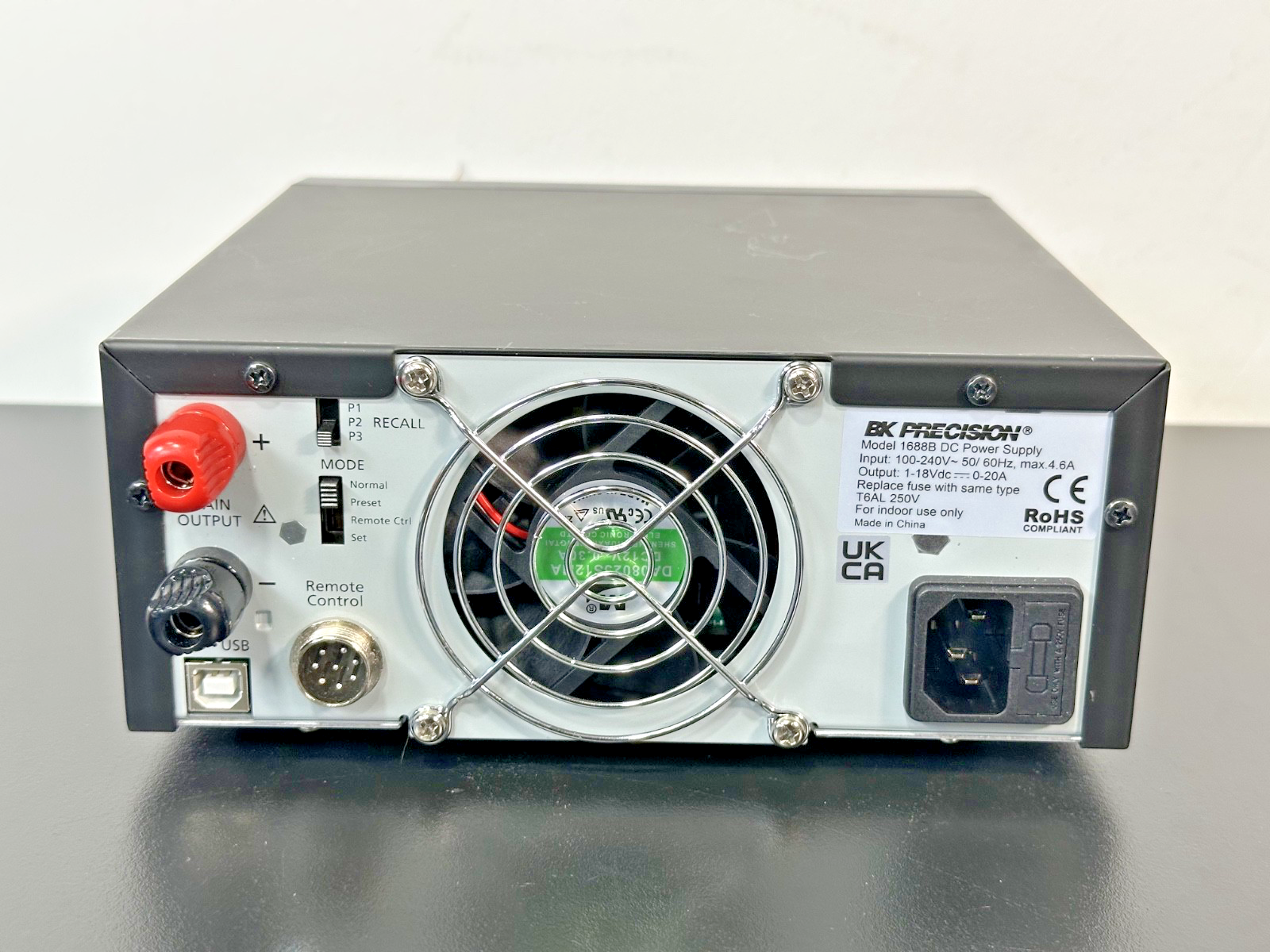 B&K Precision 1688B Switching DC Power Supply 1 18V 20A 360W Working1