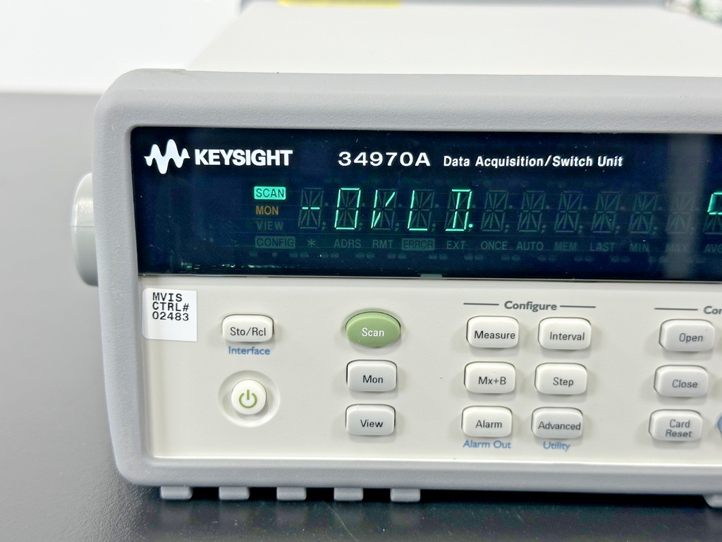 Keysight 34970A Data Acquisition Switch Unit w/ 3x 34901A Multiplexer Working1