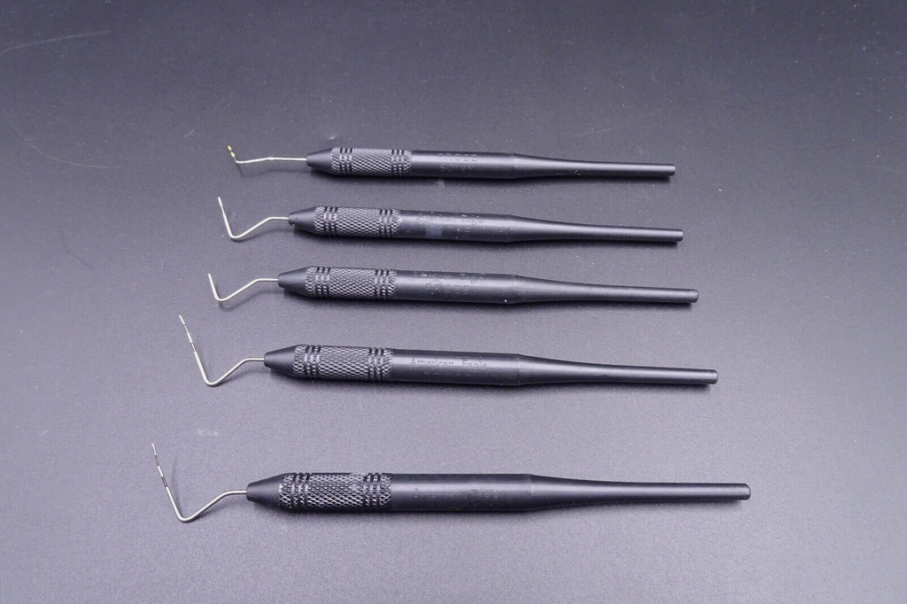 Lot x5) American Eagle Dental Probe 12b #12 Black Periodontal Instruments0