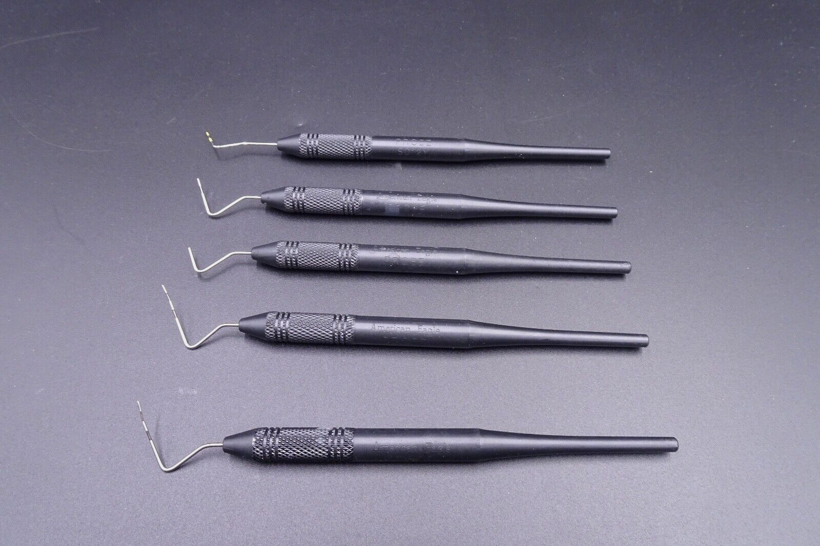 Lot x5) American Eagle Dental Probe 12b #12 Black Periodontal Instruments0