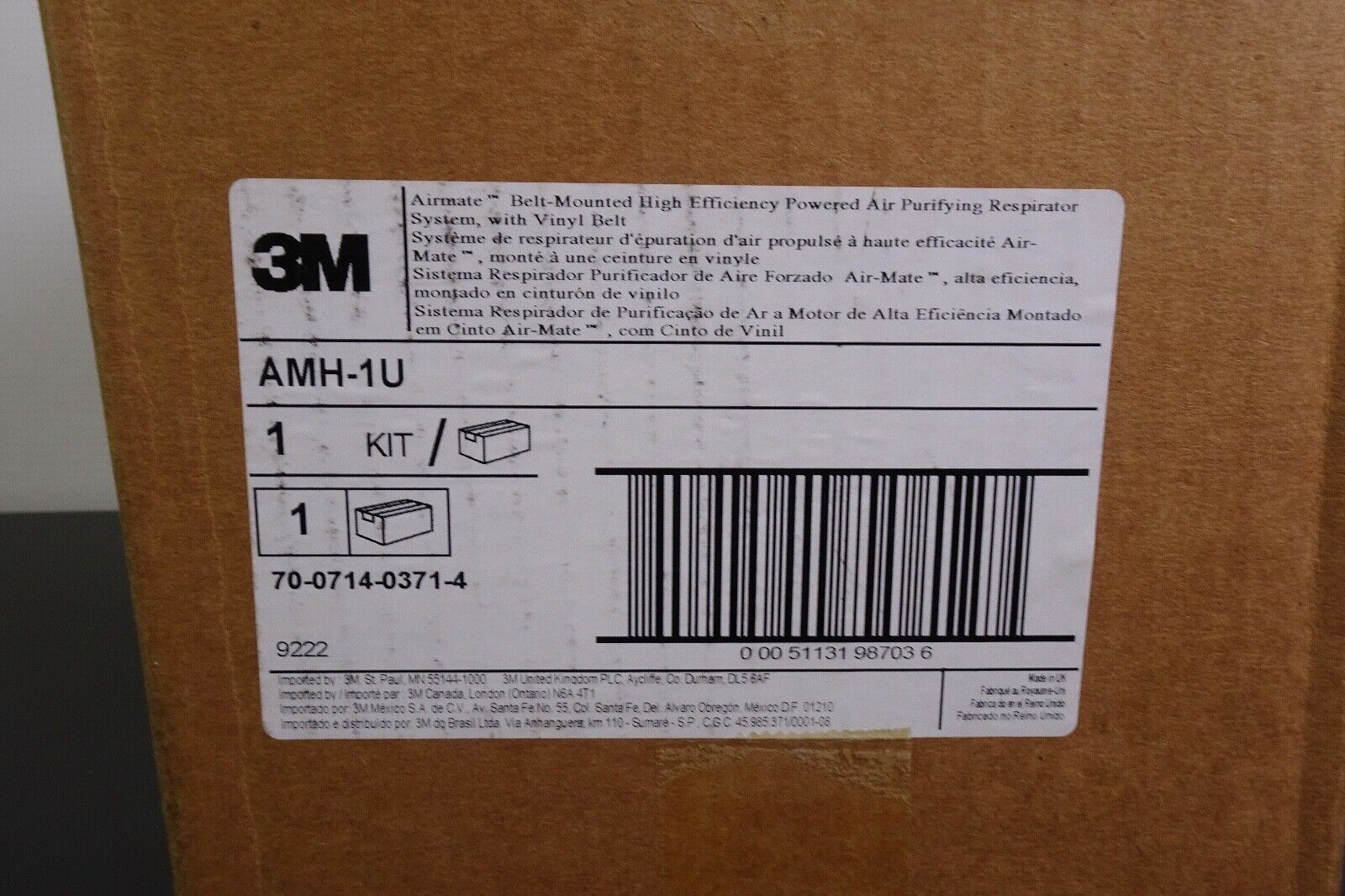 3M AMH 1U | 3M 520 03 63 AIR MATE HEPA Air Filter Unit w/ Battery & Hose8